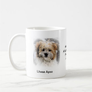 Lhasa Apso mugg - med två bilder och ett motiv