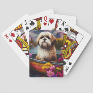 Lhasa Apso på åra: Ett naturskönt äventyr Casinokort