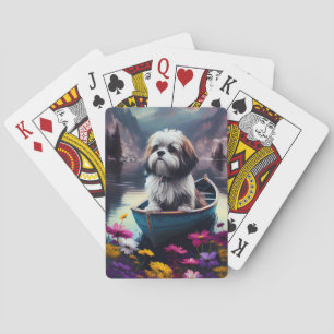 Lhasa Apso på åra: Ett naturskönt äventyr Casinokort