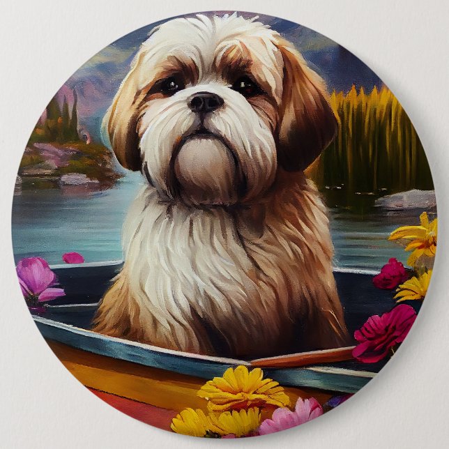 Lhasa Apso på åra: Ett naturskönt äventyr Knapp (Framsida)