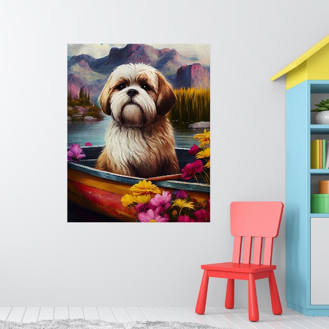Lhasa Apso på åra: Ett naturskönt äventyr Poster (Barnkammare 1)