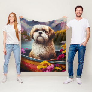 Lhasa Apso på en Paddle: En kristen Äventyr Fleecefilt