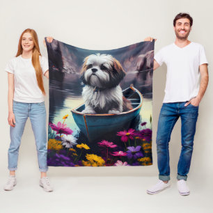 Lhasa Apso på en Paddle: En kristen Äventyr Fleecefilt