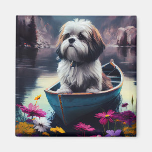 Lhasa Apso på en Paddle: En kristen Äventyr Magnet