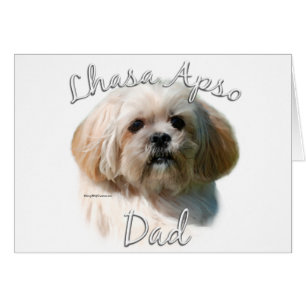 Lhasa Apso Pappa 2 Hälsningskort