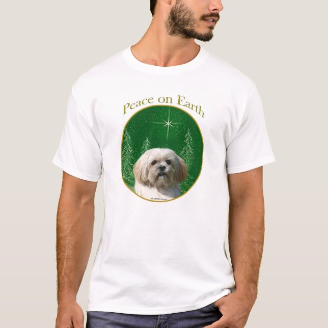 Lhasa Apso Peace T-shirt (Framsida)