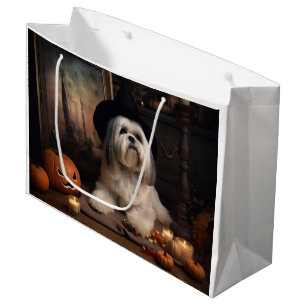 Lhasa Apso Pumpalekar Halloween Skräck