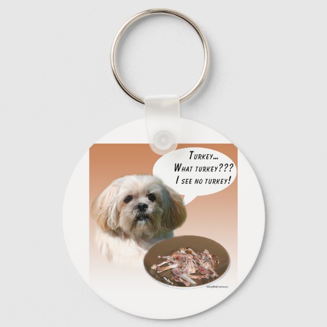 Lhasa Apso Turkiet Nyckelring (Framsida)