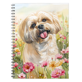 Lhasa Apso Watercolor Journal Anteckningsbok