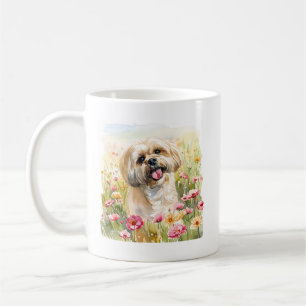 Lhasa Apso Watercolor-mugg Kaffemugg