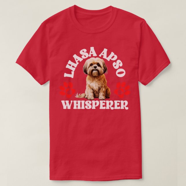 Lhasa Apso Whisperer T Shirt (Design framsida)