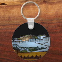 Lhasa, Potala Palace på natten, Tibet, Himalayas