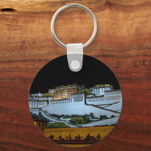 Lhasa, Potala Palace på natten, Tibet, Himalayas Nyckelring