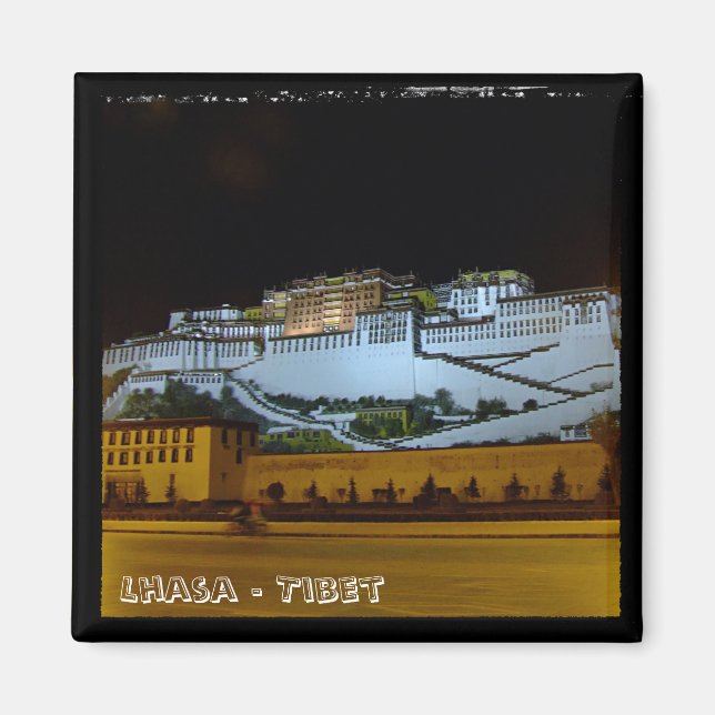 Lhasa, Potala Palace - Tibet 2 (Fridge Magnet) Magnet (Framsidan)