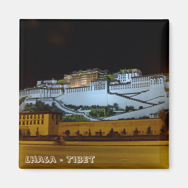 Lhasa, Potala Palace - Tibet (Fridge Magnet) Magnet (Framsidan)