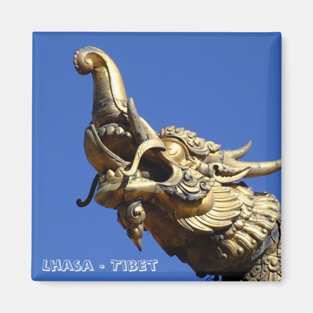 Lhasa, Tibet, Jokhang Temple (Fridge Magnet) Magnet (Framsidan)
