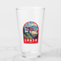 Lhasa Tibet Travel Art Vintage
