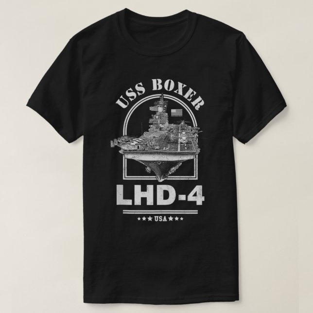 LHD4 USS Boer T Shirt (Design framsida)