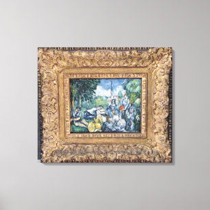 L'herbe för Paul Cezanne Dejeunersur, 1876-77 Canvastryck