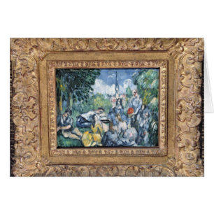 L'herbe för Paul Cezanne Dejeunersur, 1876-77 Hälsningskort