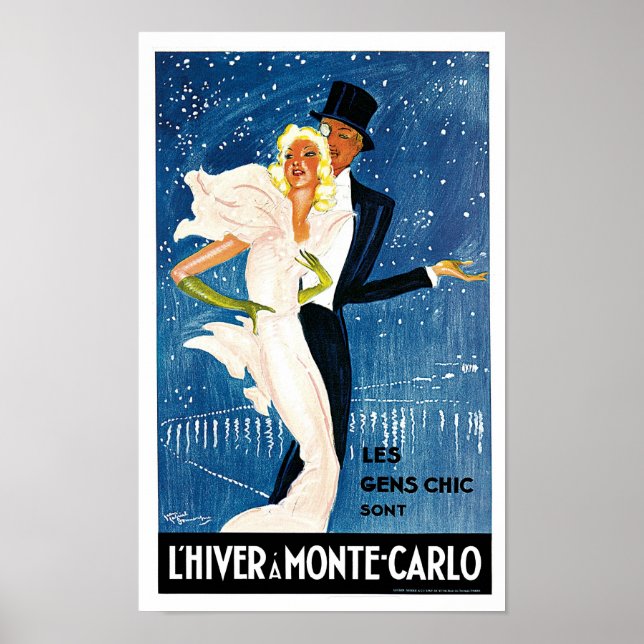L'Hiver a Monte Carlo Poster (Framsidan)