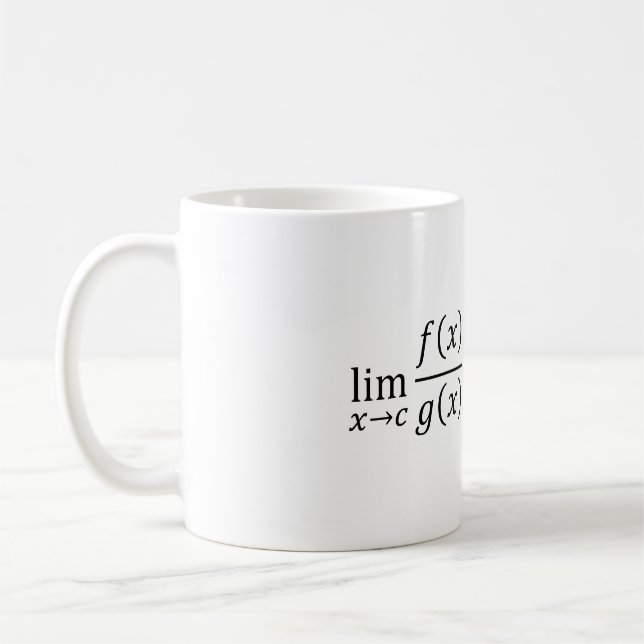 L'Hopital's Rule - Math and Calculus Basics T-Shir Kaffemugg (Vänster)