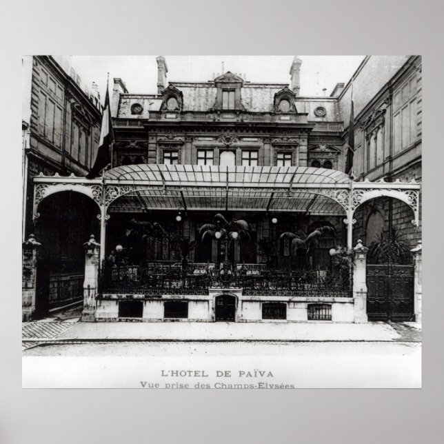 L'Hotel de Paiva på Champs-Elysee Poster (Framsidan)