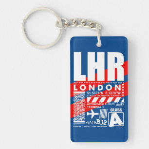 LHR London Airport Nyckelring