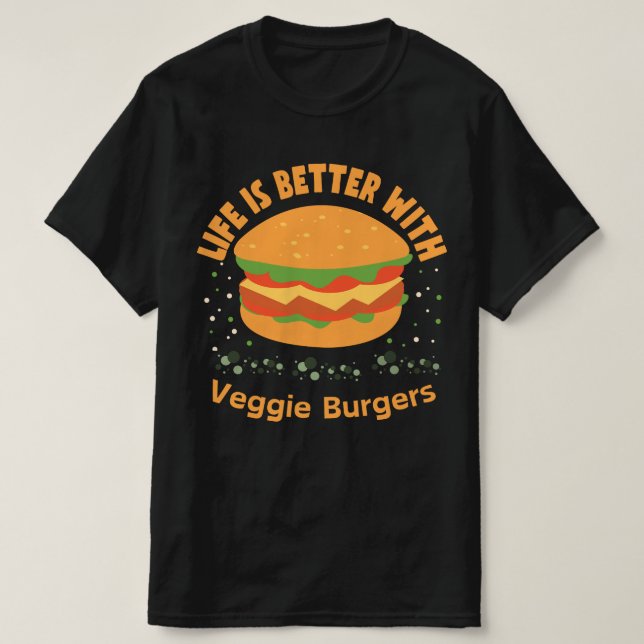 LI är bättre med Veggie Burgers T Shirt (Design framsida)