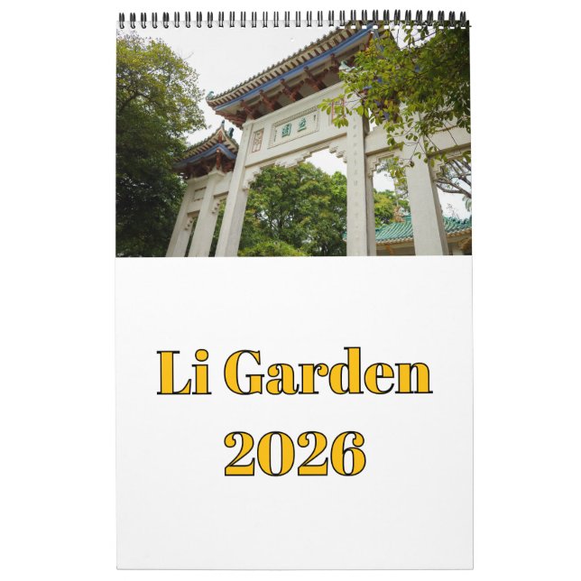 Li Garden Series: Journey through the Seasons 2026 Kalender (Omslag)