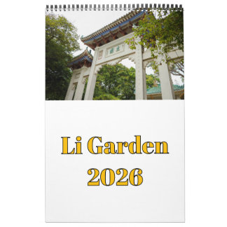 Li Garden Series: Journey through the Seasons 2026 Kalender