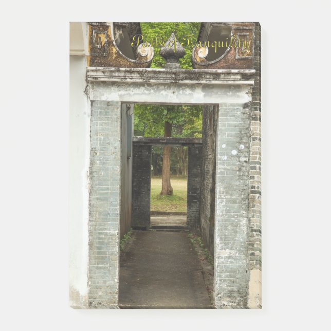Li Garden Series: Paths of Tranquility Notepad Post-it Block (Framsida)