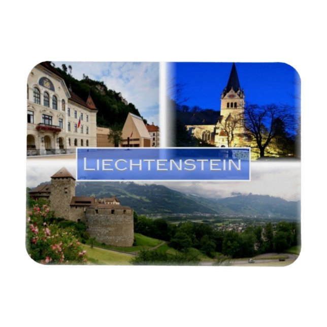 LI Liechtenstein - Vaduz - parlamentet - Magnet (Horisontell)