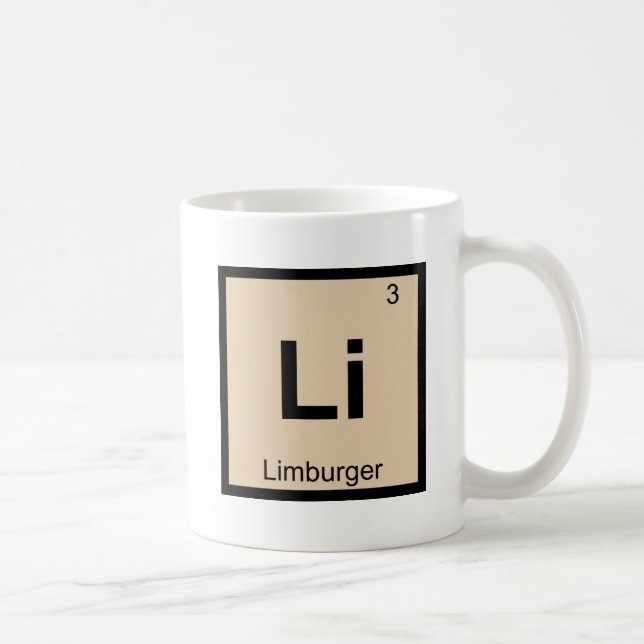 Li - Limburger Ostmassa Kemisk Periodiska Systemet Kaffemugg (Höger)