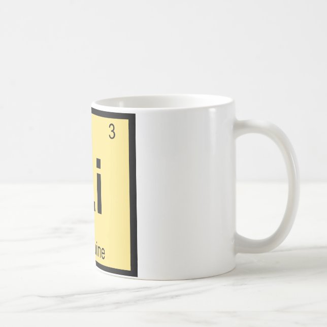 Li - Linguine Pastakemi Periodiska Systemet Kaffemugg (Höger)
