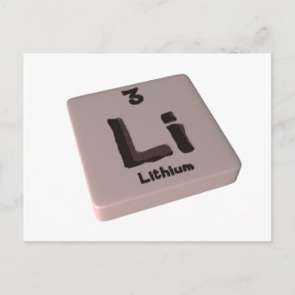 Li Lithium Vykort