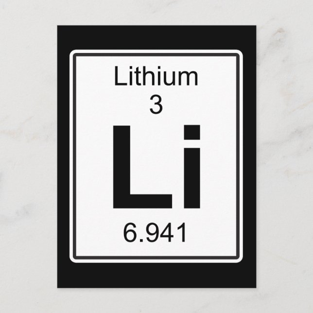 Li - Litium Vykort (Framsida)