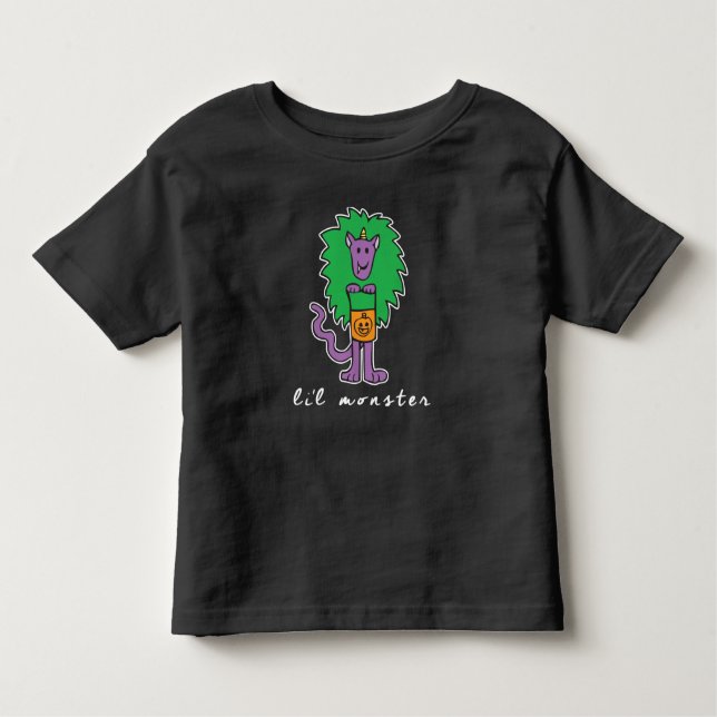 Li Monster Småbarn Top eller Tshirt T Shirt (Framsida)