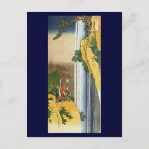 Li Po vid vattenfallet Lo-Shan Hokusai Fine Art Vykort