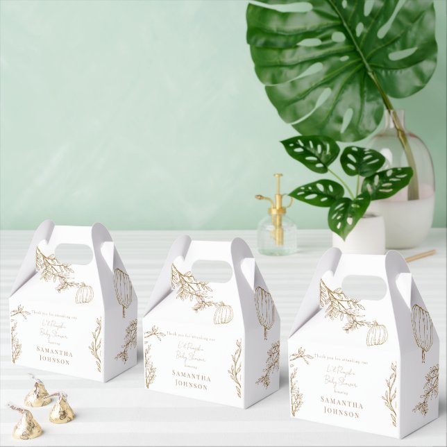 Li Pumpkin Baby Shower Favor Box Presentaskar (Multipel)