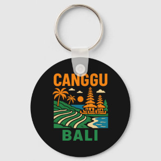 Li Surfing Canggu Li Vintage Mäns Beach Life  Nyckelring