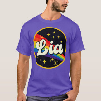 Lia Rainbow in Space Vintage Style T Shirt