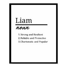 Liam, Boy Personlig Namn Definition