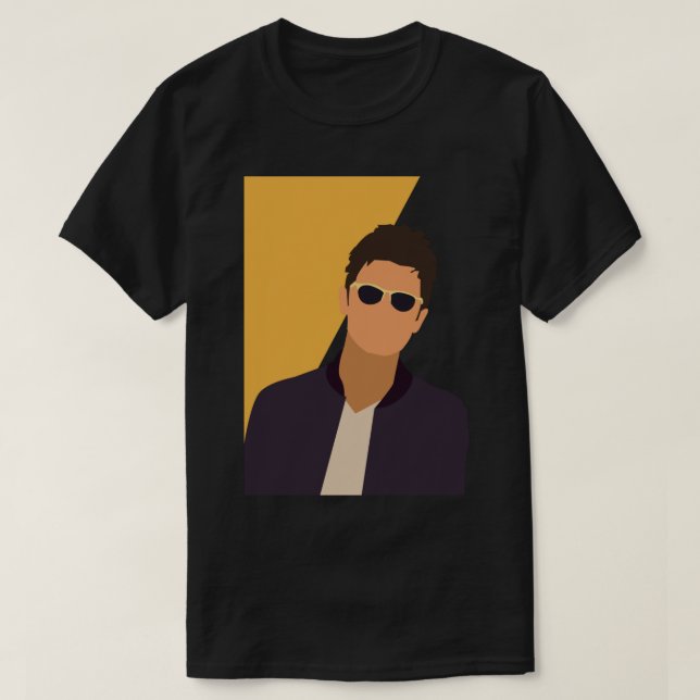 Liam Gallagher Art - Oasis Sticker T Shirt (Design framsida)