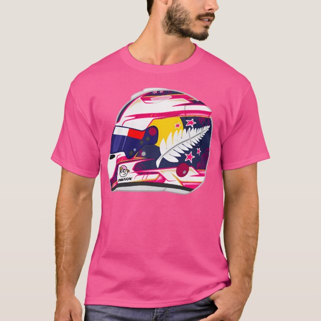 Liam Lawson 2024 Helmet T Shirt (Framsida)