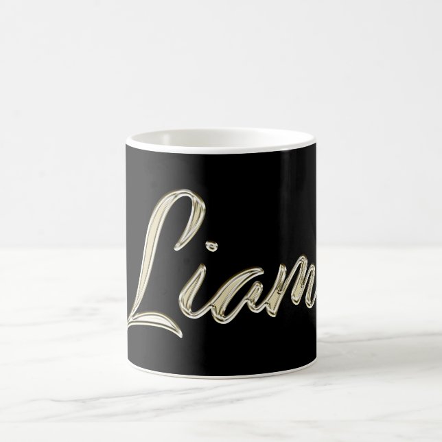 Liam Name whitegold Tasse Teetasse Kaffeetasse Kaffemugg (Center)