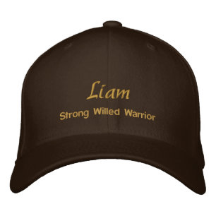 Liam Namn Cap / Hat Broderad Keps