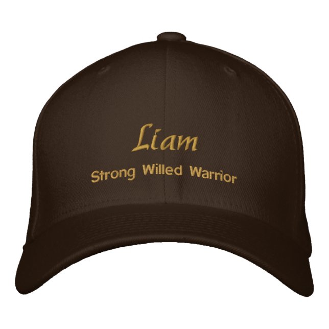 Liam Namn Cap / Hat Broderad Keps (Framsida)