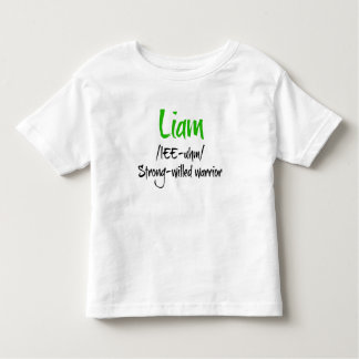 Liam Namn Definition Shirt Tee