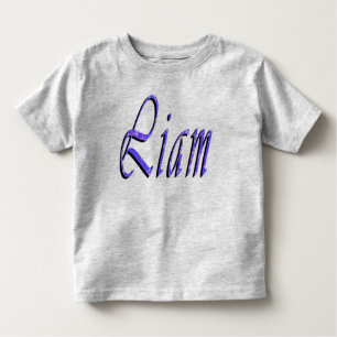 Liam, Namn, Logotyp, Småbarn Grått T-shirt